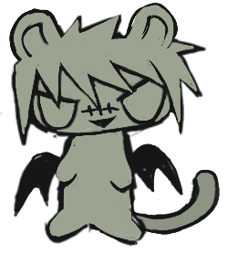 chibi white cat